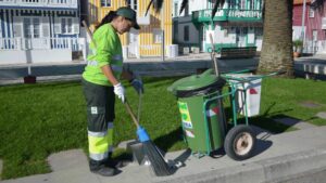 cleaning man