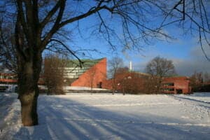 tkk main building in winter