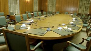 Εκλογές 2023: Η αίθουσα του Υπουργικού Συμβουλίου