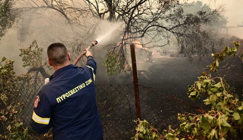 Κεφαλονιά: Φωτιά τώρα σε δασική περιοχή