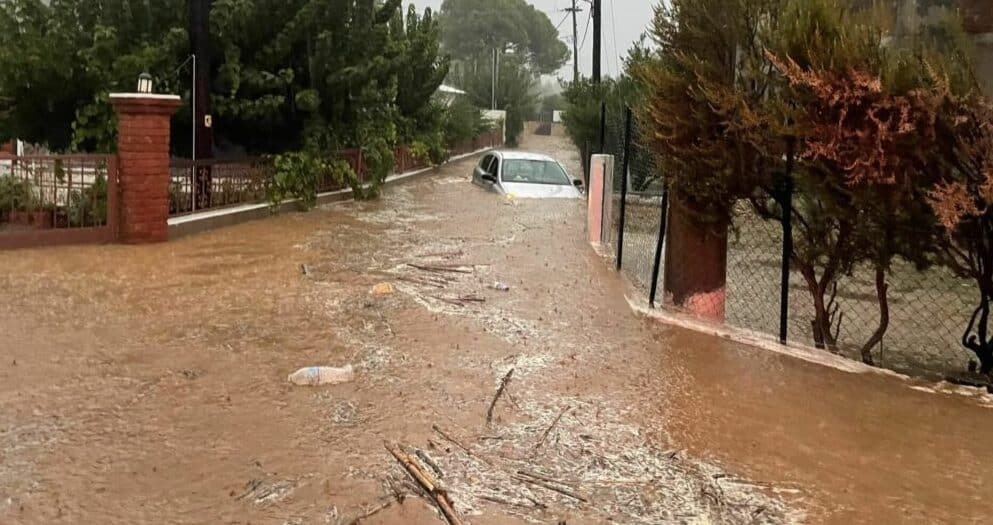 Κακοκαιρία Daniel: Aπαγόρευση κυκλοφορίας και στη Σκιάθο