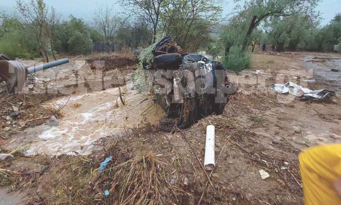 Κακοκαιρία Daniel - Βόλος: Νεκρός κτηνοτρόφος - Το αυτοκίνητό του παρασύρθηκε από ρέμα