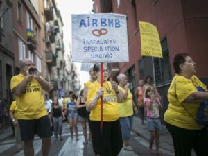 airbnb protest