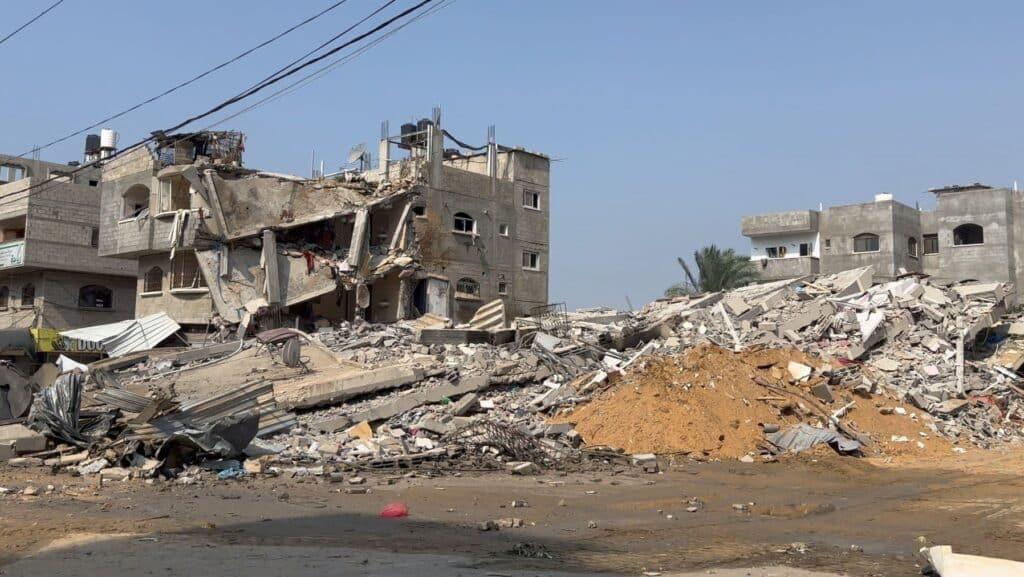 Συντρίμμια στην πόλη της Γάζας στο Ισραήλ