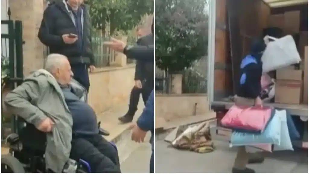 Εικόνες ντροπής στη Χαλκιδική: Πέταξαν στον δρόμο 82χρονο με κινητικά προβλήματα λόγω έξωσης