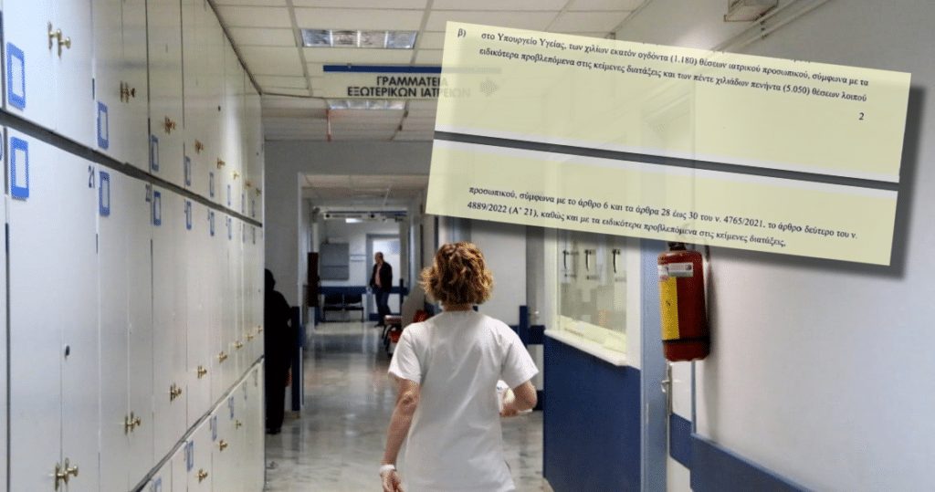 Νοσοκομεία 2023: Τώρα 776 μόνιμοι – Έρχονται άλλες 6.230 προσλήψεις (ΑΠΟΚΛΕΙΣΤΙΚΟ)