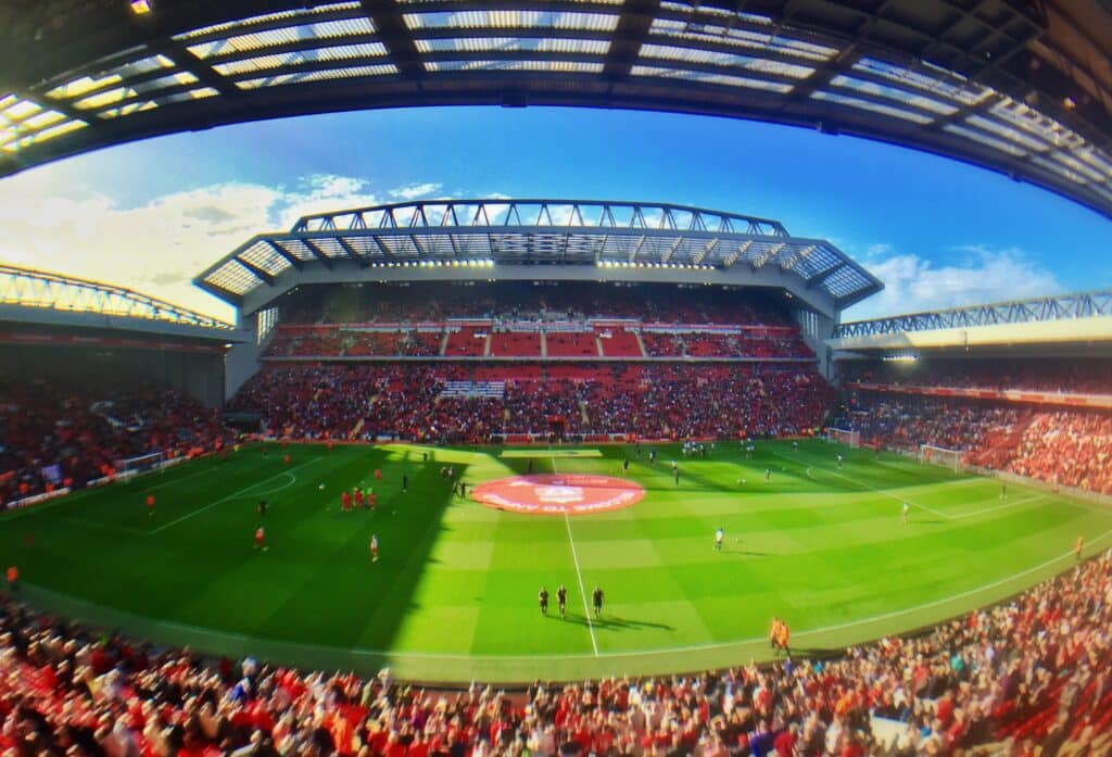 Panorama of Anfield with new main stand 29676137824