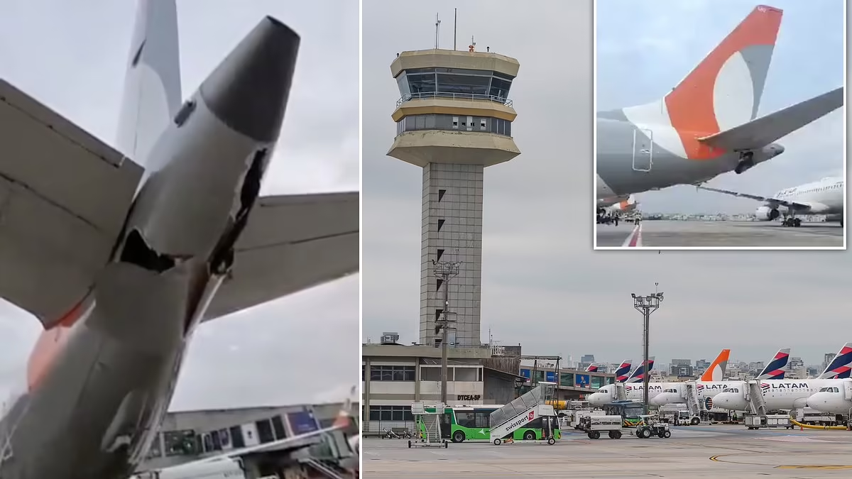Τρόμος στη Βραζιλία: Σύγκρουση 2 επιβατικών αεροσκαφών στο αεροδρόμιο (video)