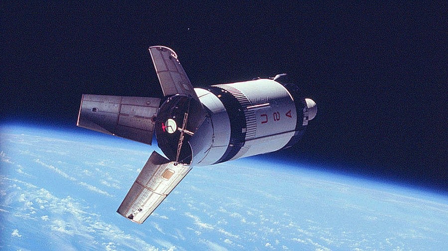 Apollo 7 in space