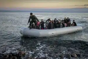 depositphotos 349609008 stock photo lesbos greece march 2020 refugees