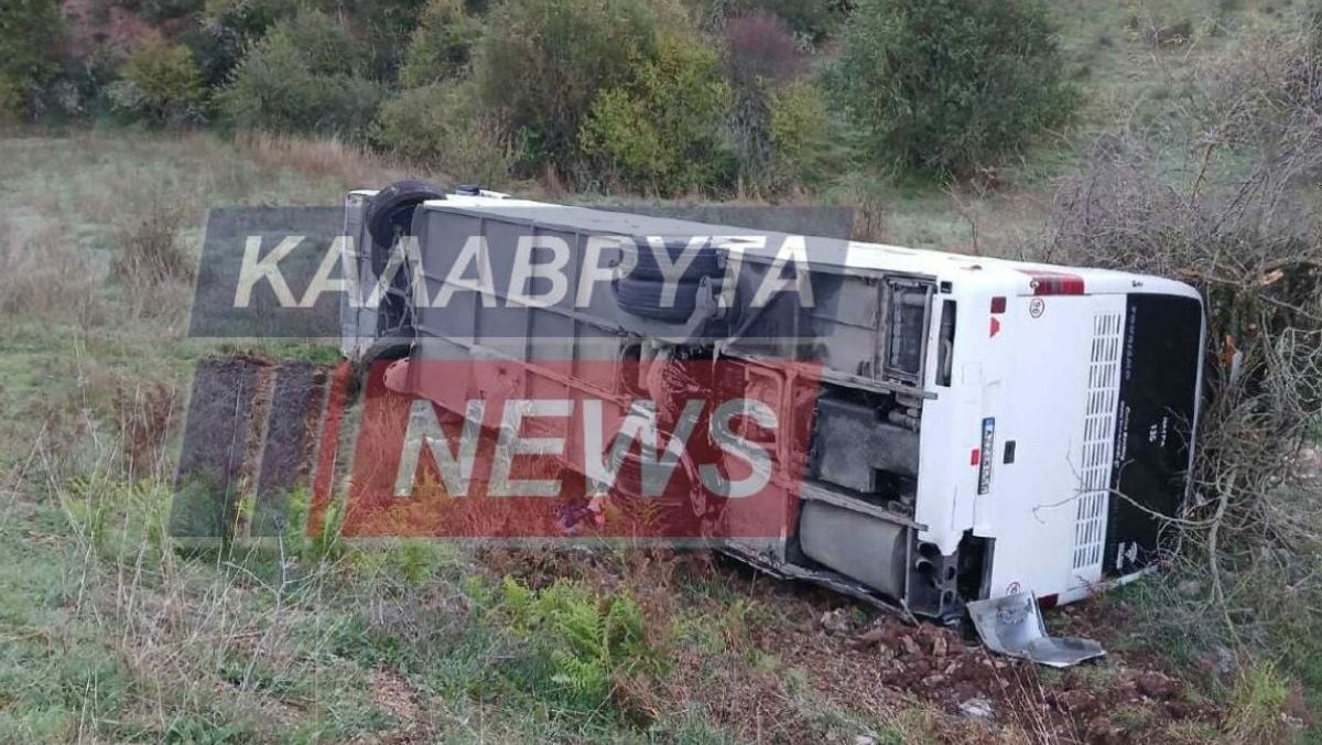 Καλάβρυτα: Παραλίγο τραγωδία με λεωφορείο