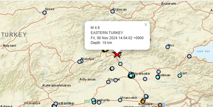 Νέος σεισμός 5 ρίχτερ στην Ανατολική Τουρκία