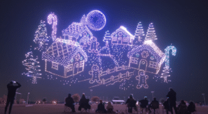Τέξας: 4.981 drones σχημάτισαν χωριό gingerbread!