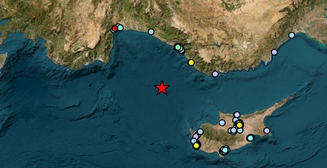 Τουρκία: Σεισμός 5 Ρίχτερ βορειοδυτικά της Κύπρου