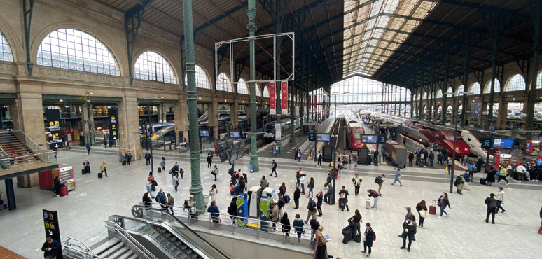 ο σταθμός Gare Au nord στο Παρίσι όπου εντοπίστηκε η βόμβα