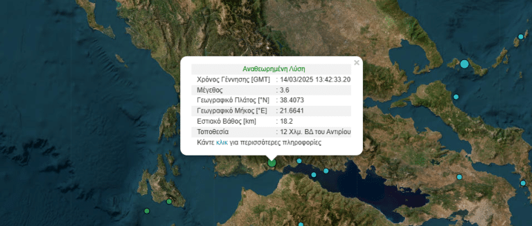 Σεισμός τώρα στην Πάτρα