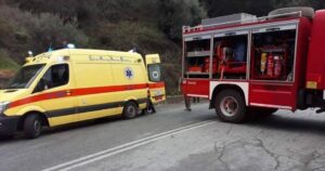 Θεσσαλονίκη: Αυτοκίνητο πήρε φωτιά μετά από σύγκρουση – Δύο τραυματίες