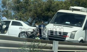 Σοβαρό τροχαίο στο Ηράκλειο Κρήτης – 4 τραυματίες