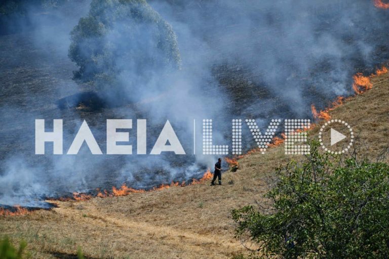 Μεγάλη πυρκαγιά στην Αρχαία Ολυμπία- Μάχη με 3 μέτωπα