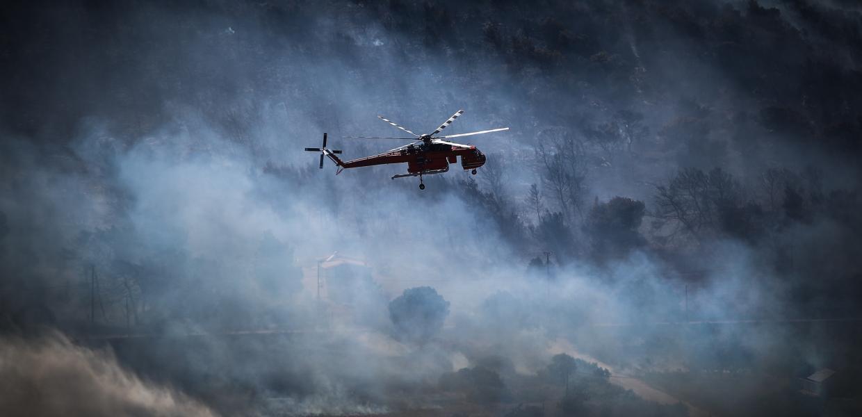 Αναγκαστική προσθαλάσσωση ελικοπτέρου στην Ελευσίνα