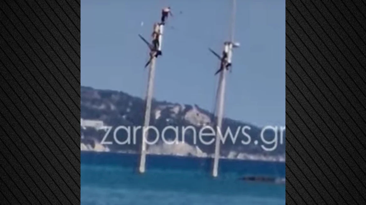 Χανιά: Επικίνδυνες βουτιές από βυθισμένο ιστιοφόρο- Βίντεο