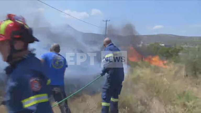 Φωτιά στην Κερατέα: Εκκενώσεις μέσω 112 σε Δροσιά και Χάρβαλο