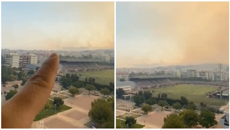 Φωτιά Πάτρα: Καπνοί κυκλώνουν το γήπεδο της Παναχαϊκής- Βίντεο