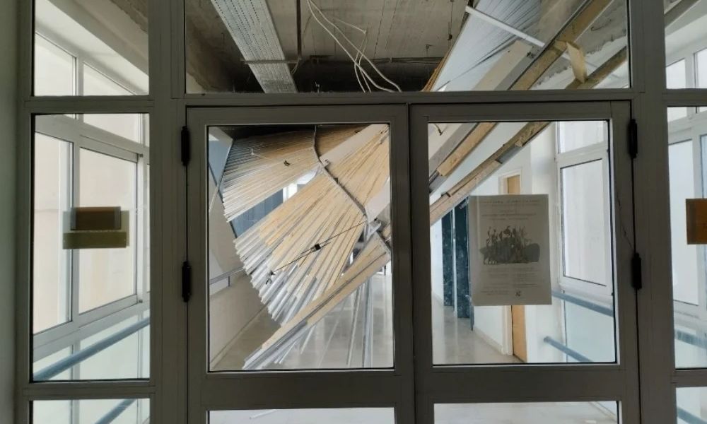 Κατάρρευση οροφής στο Πανεπιστήμιο Ιωαννίνων