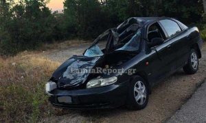 Σοβαρό τροχαίο με τρεις τραυματίες μετά από σύγκρουση ΙΧ με αγελάδα
