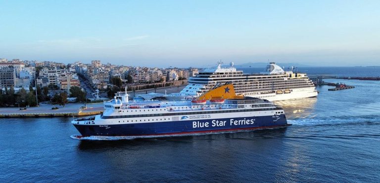 Blue Star Chios: Μικρή αναστάτωση για 307 επιβάτες μετά από βλάβη στον καταπέλτη