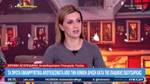 Ειρήνη Αγαπηδάκη: Θεαματικά τα πρώτα αποτελέσματα κατά της Παιδικής Παχυσαρκίας