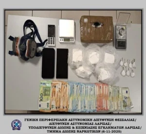 Λάρισα: Σύλληψη δύο ανδρών για διακίνηση κοκαΐνης