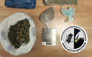 Θεσσαλονίκη: Συνελήφθη άνδρας με πάνω από 1 κιλό κάνναβης και κοκαΐνη