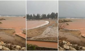 Κακοκαιρία Byron στην Κύπρο: Εντυπωσιακή αλλαγή στο χρώμα της θάλασσας