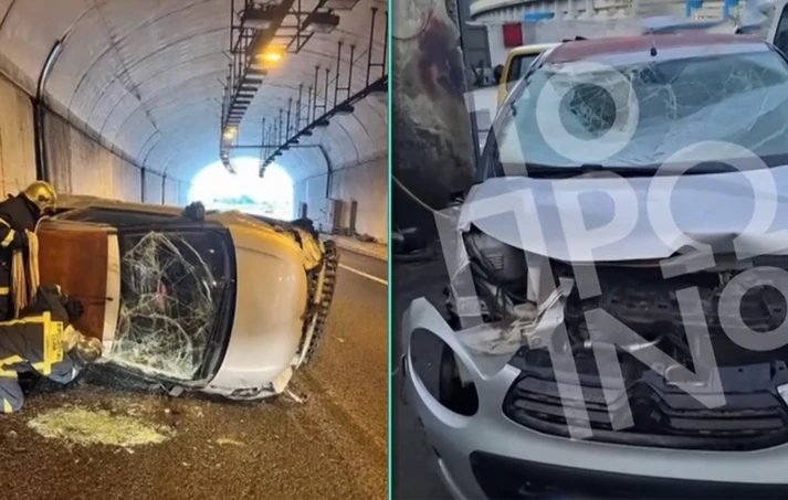 Σοβαρό τροχαίο για τη Δεβετζή: Διαλυμένο το αυτοκίνητο – Εκτοπίστηκε στη θέση του συνοδηγού