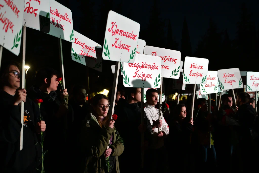  ΣΥΓΚΕΝΤΡΩΣΗ ΚΑΙ ΠΟΡΕΙΑ ΜΝΗΜΗΣ ΤΗΣ ΚΝΕ ΣΤΗΝ ΚΑΙΣΑΡΙΑΝΗ (ΤΑΤΙΑΝΑ ΜΠΟΛΑΡΗ/EUROKINISSI) 