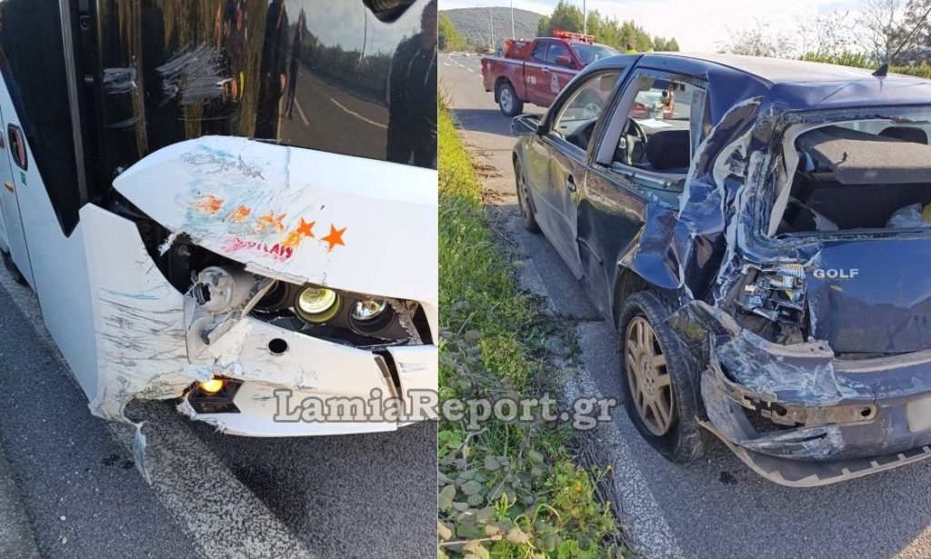 Φθιώτιδα: Σύγκρουση λεωφορείου ΚΤΕΛ Θεσσαλονίκης με ΙΧ
