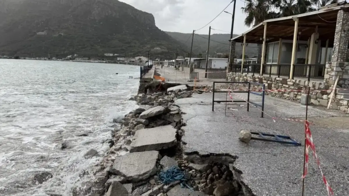 Κως: Σε κατάσταση έκτακτης ανάγκης η Καρδάμαινα μετά την κακοκαιρία