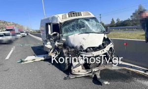 Καραμπόλα στην Αθηνών–Κορίνθου: Δύο τραυματίες στο ύψος της Νέας Περάμου