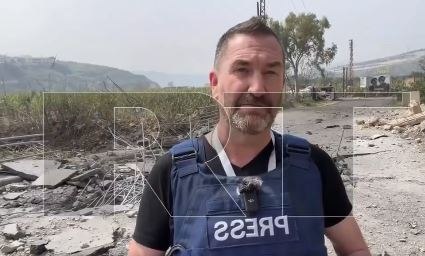Λίβανος: Πύραυλος έπεσε πίσω από δημοσιογράφο σε ζωντανή μετάδοση