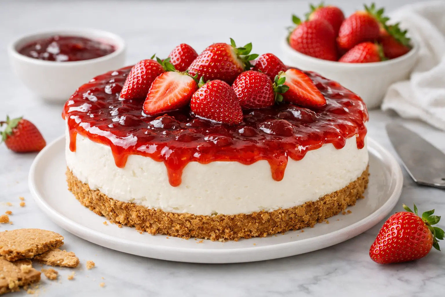 Cheesecake χωρίς ψήσιμο: Πανεύκολη συνταγή με υλικά των 8€