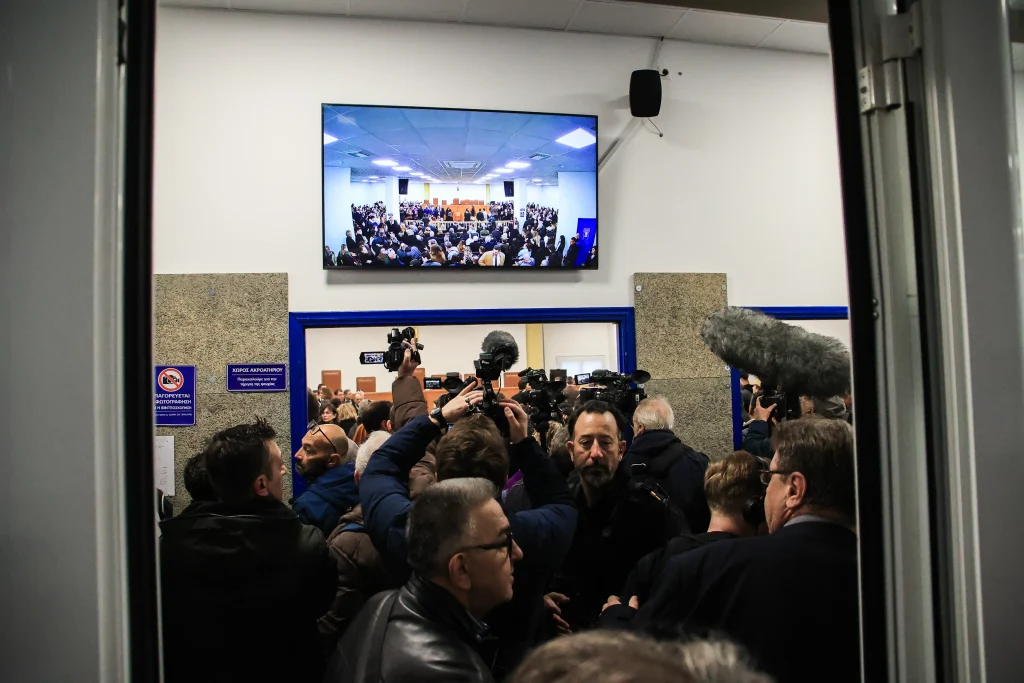Δίκη για το σιδηροδρομικό δυστύχημα στα Τέμπη (ΛΕΩΝΙΔΑΣ ΤΖΕΚΑΣ/EUROKINISSI)