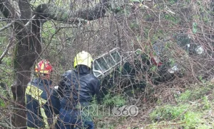 Χανιά: Αγροτικό έπεσε σε γκρεμό – Σώθηκε ηλικιωμένο ζευγάρι