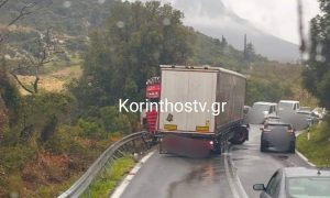 Τροχαίο με νταλίκα στην παλιά εθνική Κορίνθου – Άργους
