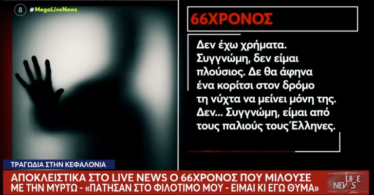 Κεφαλονιά: «Είμαι και εγώ θύμα, πάτησαν στο φιλότιμό μου» λέει ο 66χρονος λογιστής