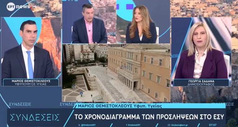 Θεμιστοκλέους: 8.000 προσλήψεις στο ΕΣΥ και ανακαινίσεις σε 243 δομές – Στο μισό ο χρόνος αναμονής στα νοσοκομεία