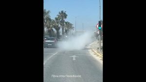 Αυτοκίνητο-«ωρολογιακή βόμβα» στην Παραλιακή – Το βίντεο που προκάλεσε αντιδράσεις