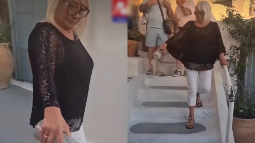 Βίντεο: Σάλος στη Σαντορίνη με τουρίστρια που σκόρπισε στάχτες ανθρώπου σε σοκάκια του νησιού