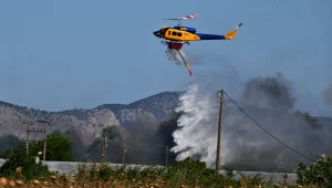 Φωτιά στην Εύβοια: Ενισχύθηκαν οι δυνάμεις στον Αλμυροπόταμο...