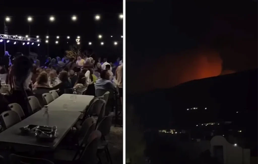 Η Πάρος καιγόταν και το πανηγύρι συνεχιζόταν κανονικά – Βίντεο
